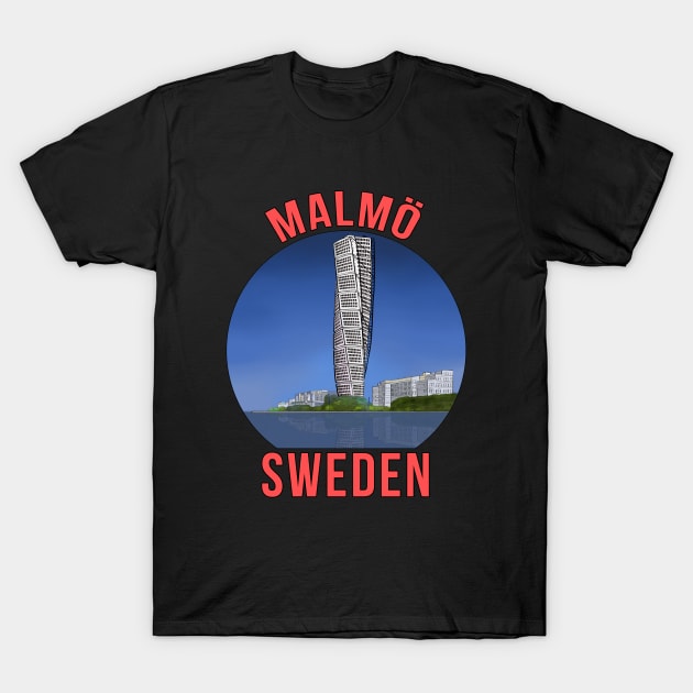 Malmo Sweden T-Shirt by DiegoCarvalho